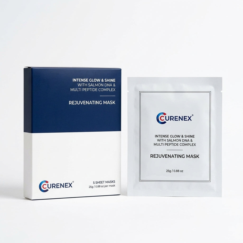 Curenex Salmon DNA & Multi-Peptide Rejuvenating Mask Pomelli product shot for Orlena Skin