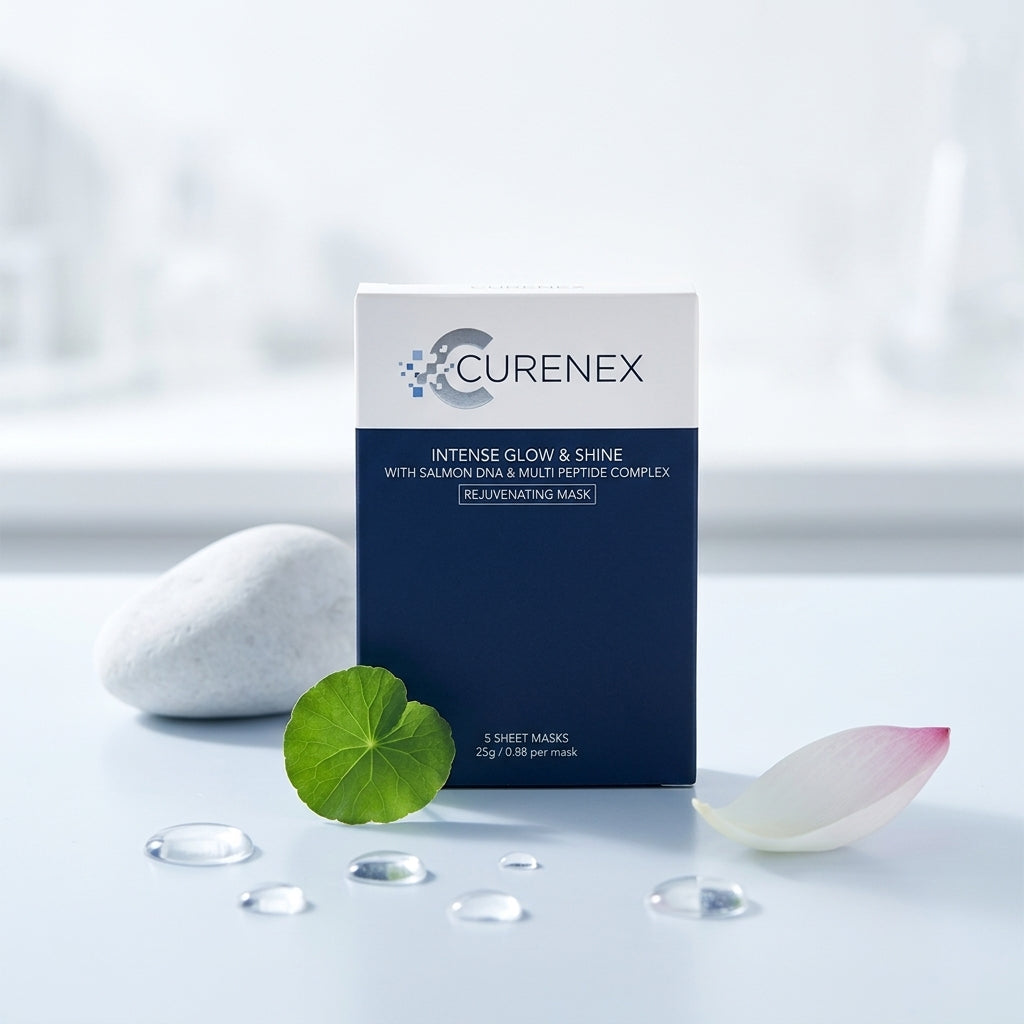Curenex Salmon DNA & Multi-Peptide Rejuvenating Mask texture detail showing product consistency for Orlena Skin