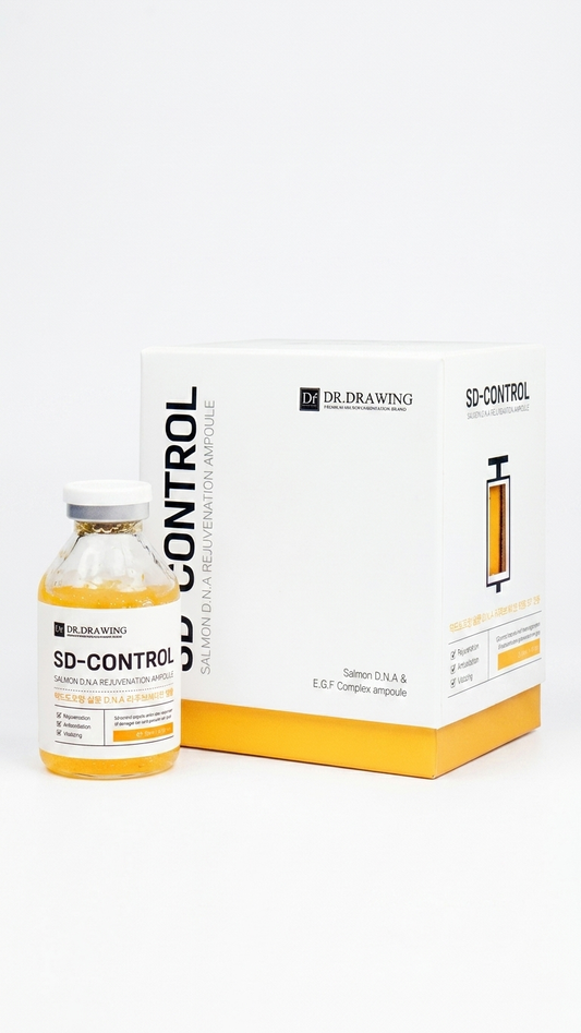 Dr. Drawing SD Control Salmon DNA Rejuvenation Ampoule Pomelli product shot for Orlena Skin
