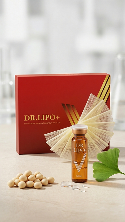 Dr. Lipo+ V detail view showing packaging and product format for Orlena Skin