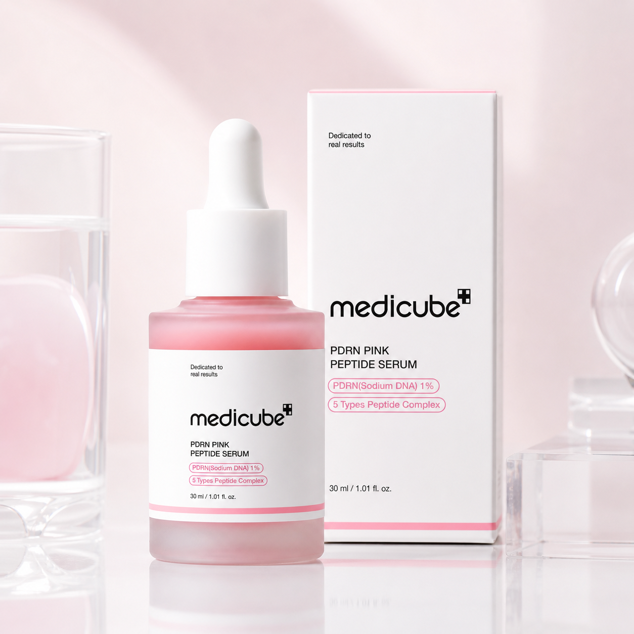 Medicube PDRN Pink Peptide Serum clean product image for Orlena Skin
