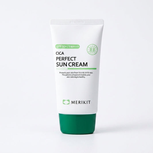 Merikit Cica Perfect Suncream Pomelli product shot for Orlena Skin