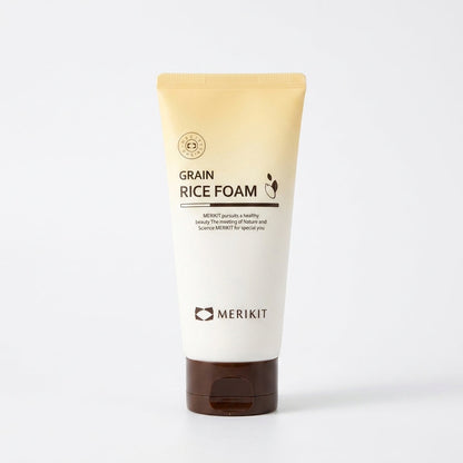Merikit Grain Rice Foam Cleanser Pomelli product shot for Orlena Skin