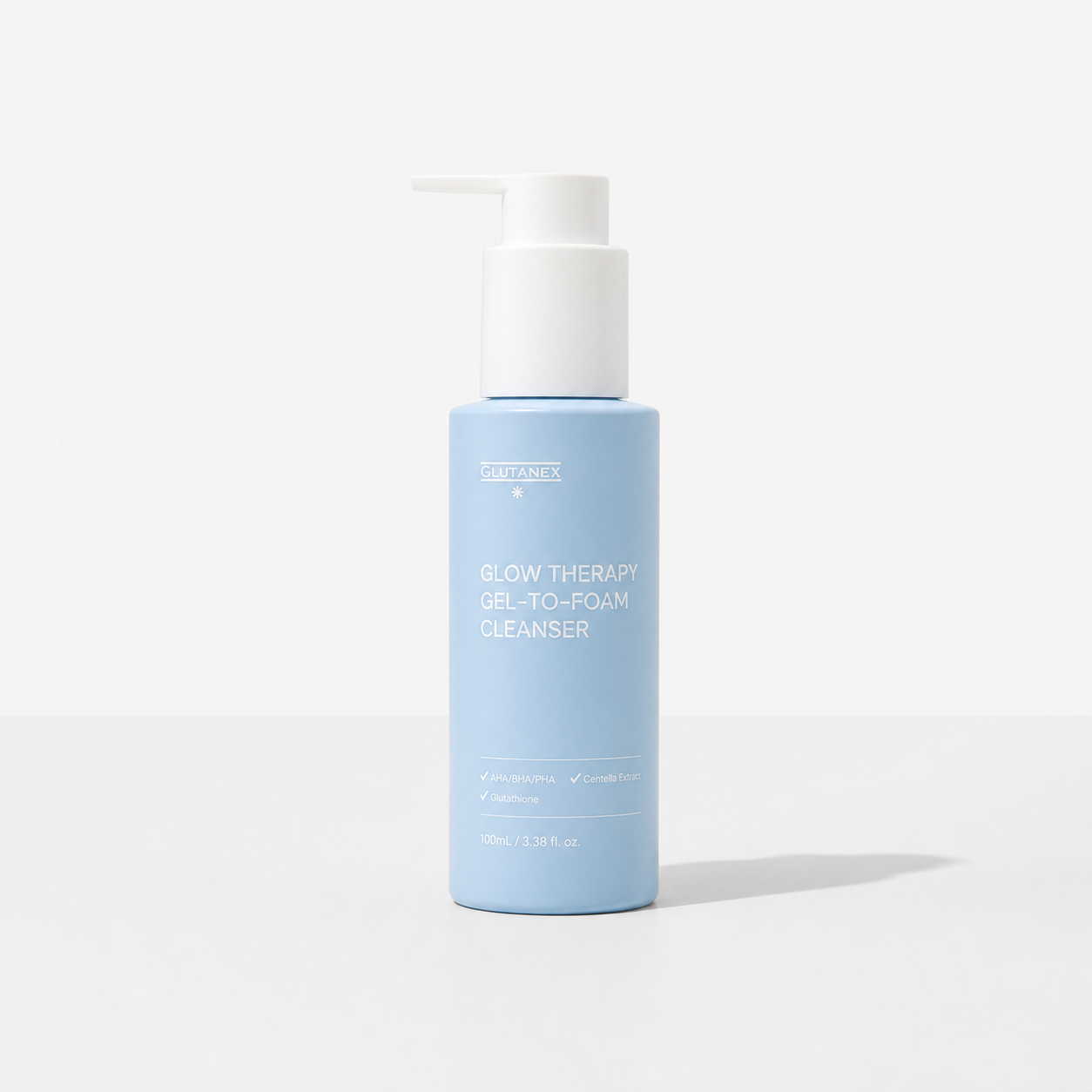 Glutanex Glow Therapy Gel-to-Foam Pomelli-style product image for Orlena Skin